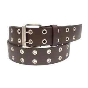 Men Women 1 Hole, 2 Holes Row Grommet Canvas Fabric Leather Military Web Belt - Picture 1 of 32