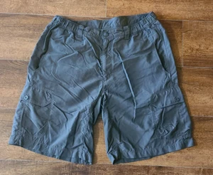 The North Face Shorts Men Medium Gray Cargo Nylon Hiking Climbing Outdoor Trail - Picture 1 of 5