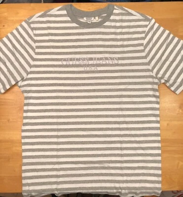 ASAP Rocky x GUESS Gray striped T-Shirt Size XL - Ships Same Day - Image 1 of 4