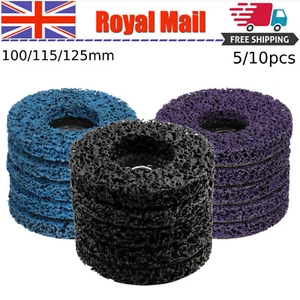 100/115/125mm Poly Strip Wheel Abrasive Discs Paint Rust Remover Sanding Disc UK - Picture 1 of 25