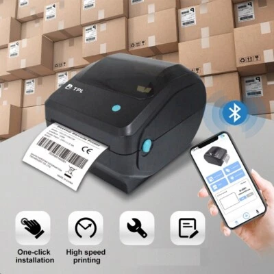 Direct Thermal Label Printer | WiFi Bluetooth USB | Shipping/Postage Labels 4x6 - Image 1 of 4