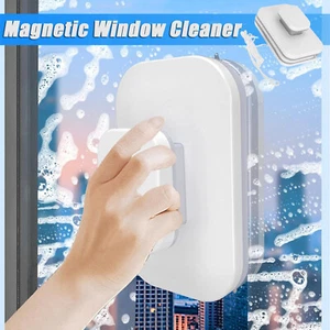Window Cleaner Tool Double Sided Magnetic Glass Cleaner Windshield Cleaning Tool - Picture 1 of 12