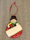 Snowman Polymer Clay Ornament with Plaque - You Can Personalize!