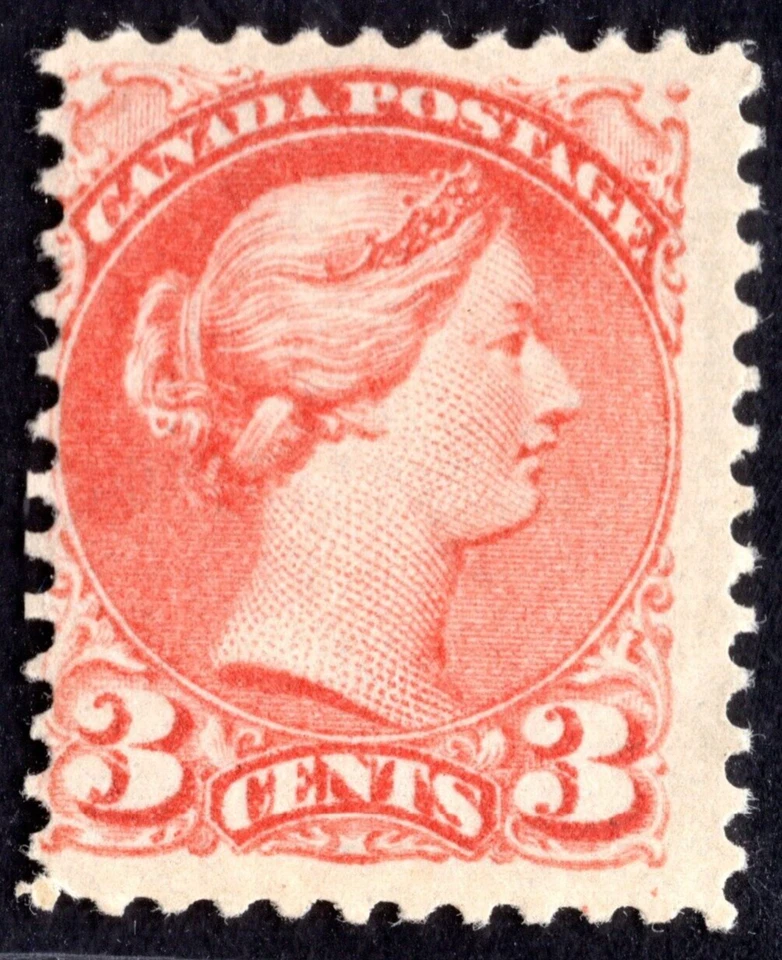 CANADA 1879 SCOTT #37 ORANGE RED, PERF. 12 MINT NEVER HINGED - Image 1 of 2