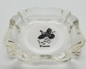Vintage Glass Grouse Ashtray Bird Mid Century 1960's EUC - Picture 1 of 2