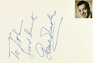GERALD MOHR Signed Autographed 4"x6" INDEX CARD The Sea Hawk SIROCCO GILDA - Picture 1 of 6