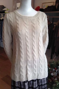Paisley Cable Knit Wool Top - Picture 1 of 8