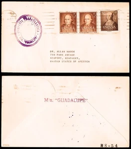 España - Paquebot - Edi o 1071(2)+1092 - Rodillo Bilbao 19/2/53 +marca "Compañía - Imagen 1 de 1