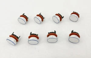 Lot of 8 New IDEC AL6H-LK2-W White Lenses Round A6 16mm Unibody - Picture 1 of 4