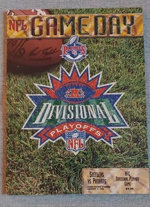 STEELERS & PATRIOTS 1998 AFC PLAYOFF PROGRAMM NM - Bild 1 von 1