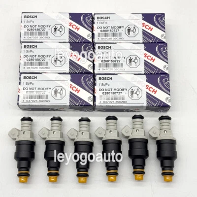 6 piezas inyectores de combustible Bosch 0280150727 OEM para Ford Ranger 1986-1989 2,9 L V6 NUEVO Foto 1 de 4