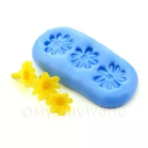 Dolls House Miniature Triple Flower Silicone Mould - Picture 1 of 1