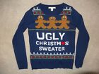 Womens S Ugly Christmas Sweater Gingerbread Long Sleeve
