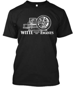 Witte Hit And Miss Gas Farm Engine T-Shirt Made in the USA Size S to 5XL - Picture 1 of 1