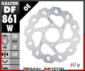 Galfer Disco Freno Posteriore Wave Fixed 220X4mm Motorhispania Kn 1 Naked 2010 - Foto 1 di 1