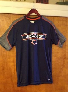 Chicago Bears NFL Men's Short Sleeve Blue TX3 Cool Shirt Size Medium - NWT - Picture 1 of 4