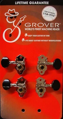 Grover 9NB Sta-Tite™ Geared Ukulele tuning machines (9 Series) - Image 1 of 4
