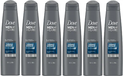 Dove Men Sh 2 in 1 Youthfull Revital 12 Oz 6 Pack - Image 1 of 3