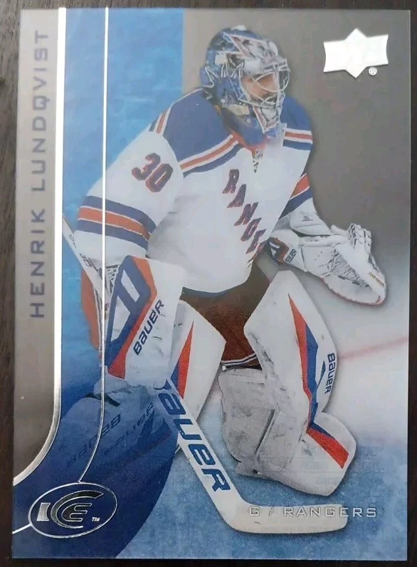 2015 - 2016 Upper Deck Ice Henrik Lundqvist Rangers #42 Hockey Card - Image 1 of 2