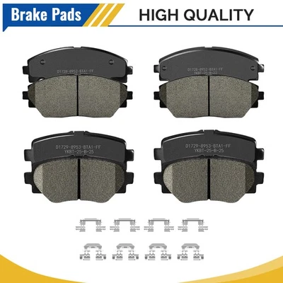 Pastilhas de freio dianteiras traseiras de cerâmica para 2014 2015 2016 2017 2018 Mazda 3 Mazda 3 Sport - Imagem 1 de 4