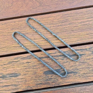 2 x 900kg MBL x 150mm Uncovered Dyneema SK99 Loop - Black - Picture 1 of 1