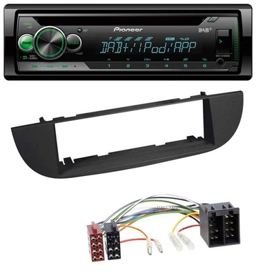 Pioneer USB MP3 DAB AUX CD Autoradio für Fiat 500 (ab 2007) - schwarz - Bild 1 von 4