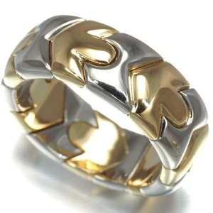 Auth BVLGARI Ring Alveare US6-6.25 18K 750 Yellow White Gold - Picture 1 of 5