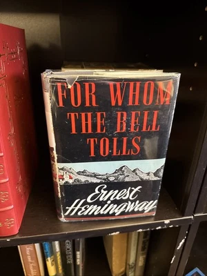 For Whom The Bell Tolls by Ernest Hemingway (1st Edition/early Print, hardcover) - Image 1 of 4