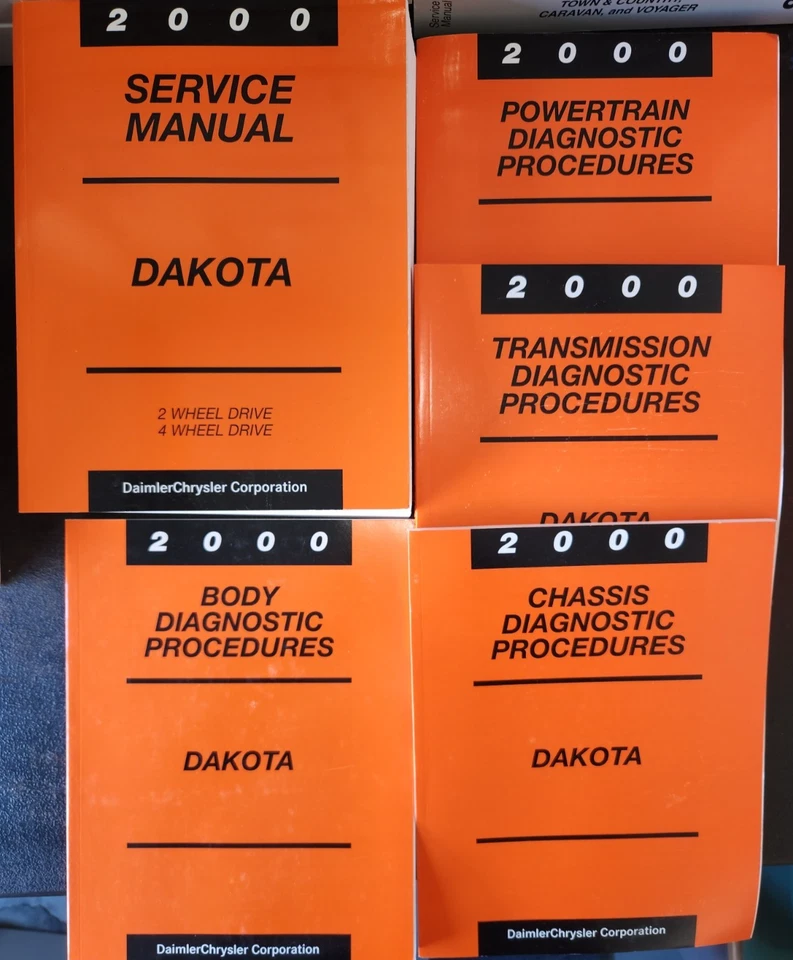 Dodge Dakota 2000 camioneta pickup manual de servicio de taller + 4 suplementos Foto 1 de 1