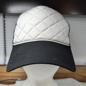 AG Brand Plain Grey Quilted Snapback Hat Black Mesh   - Picture 1 of 10
