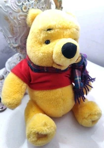 BLUSTERY DAY WINNIE THE POOH BEAR W/ BENDABLE SCARF 11" Plush STUFFED ANIMAL F10 - Picture 1 of 2