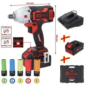 Pneumatic Impact Wrench Kit With Sockets, Battery, Charger  KS Tools 5156100 - Bild 1 von 8
