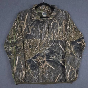 Drake Waterfowl Systems 1/4 Snap Pullover Mens 2XL Mossy Oak Habitat Camo Fleece - Picture 1 of 9