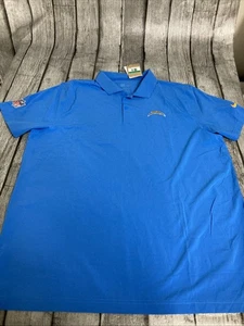 NWT Men’s Nike Los Angeles Chargers Polo Shirt Dri Fit XL Blue On Field Apparel - Picture 1 of 12