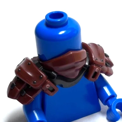 Lego - Utensilio Minifigura - Marrón/Negro, Armadura de Hombro, Ninja Foto 1 de 2