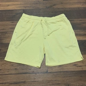 Old Navy Sweatshorts Morning Sun Yellow Mens Size XL Pockets, Elastic Waist - Picture 1 of 9