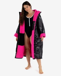 Dryrobe Advance Long sleeve Changing Robe Camo/pink Large New & free neck tube - Picture 1 of 2