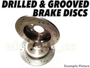 Drilled & Grooved REAR Brake Discs VOLVO V50 (MW) 2.0 D 2004-On - Picture 1 of 1
