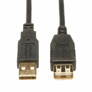 Tripp Lite 6 Ft Black USB 2.0 Gold Extension Cable MF Heavy Duty USA Seller - Picture 1 of 1