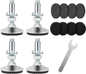4 Set M10 Adjustable Leveling Feet, Heavy Duty Height Adjuster Furniture Leve... - Picture 1 of 1