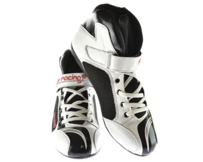 Kart- & Motorsportschuh keep-racing® Modell BOOST ONE, weiß/schwarz, Gr. 34 - 49