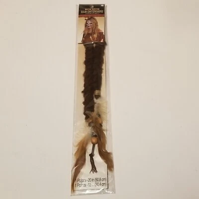 Disfraz de Halloween Dreadlock Extensión de Cabello Pluma Bruja Doctor Adulto Foto 1 de 4