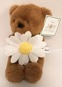 Aurora DAISY Teddy Bear 11" Plush NWT Joy Of Fresh Flower Brown Fur Stuffed - Picture 1 of 2