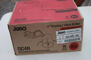 Juno Recessed LED Lighting Housings Quick Connect 4 in. IC Rated Remodel 6-Pack - Picture 1 of 4