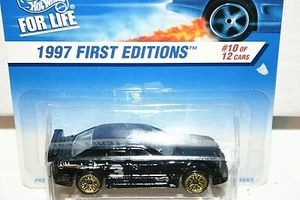 Mercedes Clase C # 516 Hot Wheels 1997 primeras ediciones negro - Imagen 1 de 4