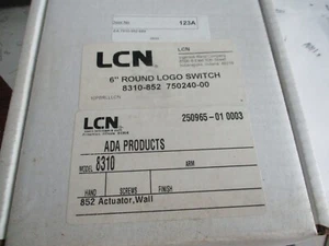 LCN 8310-852 6" WALL MOUNTED HANDICAP PUSH PLATE ACTUATOR - Picture 1 of 7