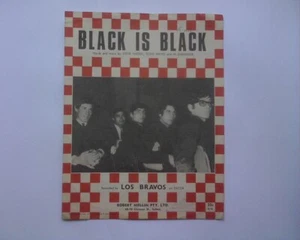 1965 Los Bravos, Black Is Black, DECCA RECORDS,  RARE VINTAGE Sheet Music - Picture 1 of 1