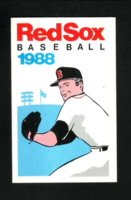 Medias Rojas de Boston--Roger Clemens--Horario de bolsillo de 1988--University Credit Union Foto 1 de 2