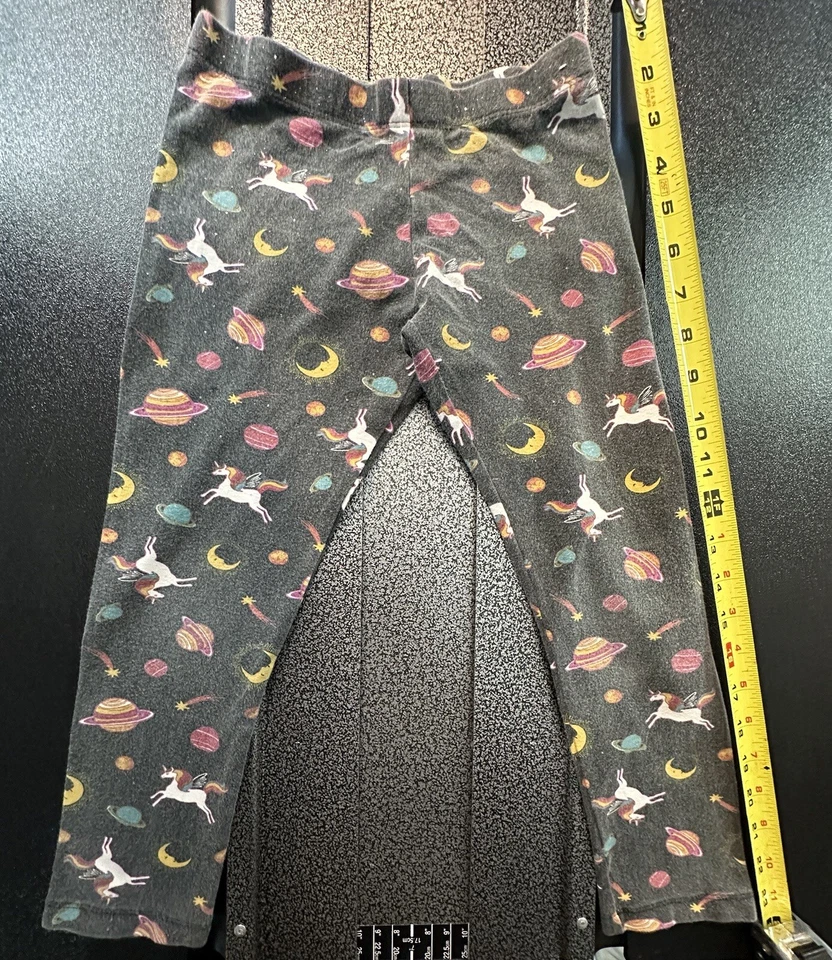 Girls 7/8 M Kid Nation Leggings Jeggings Capri Unicorn Planets Space - Image 1 of 4