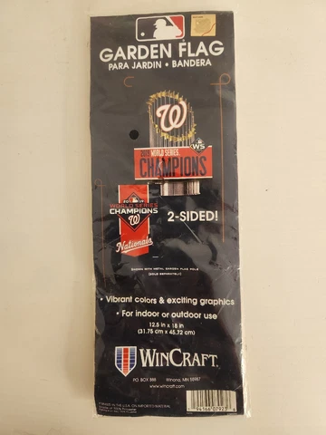 WinCraft MLB Washington Nationals NATS 2019 World Series Champions 2-Sided Flag Cover